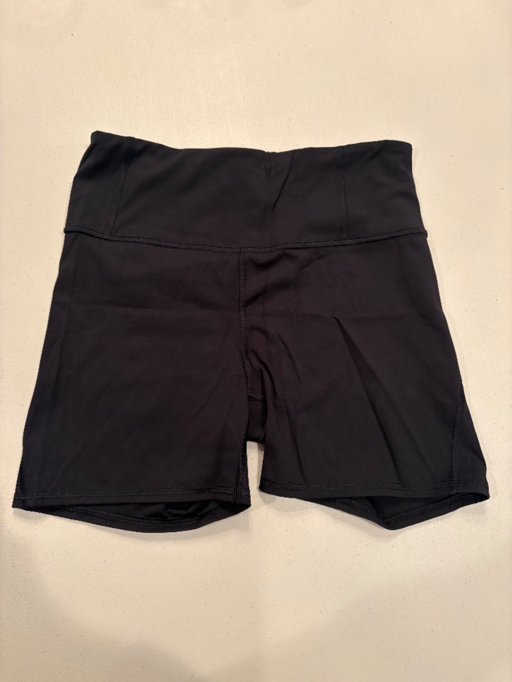 Athleta high rise biker athletic shorts size small black excellent condition